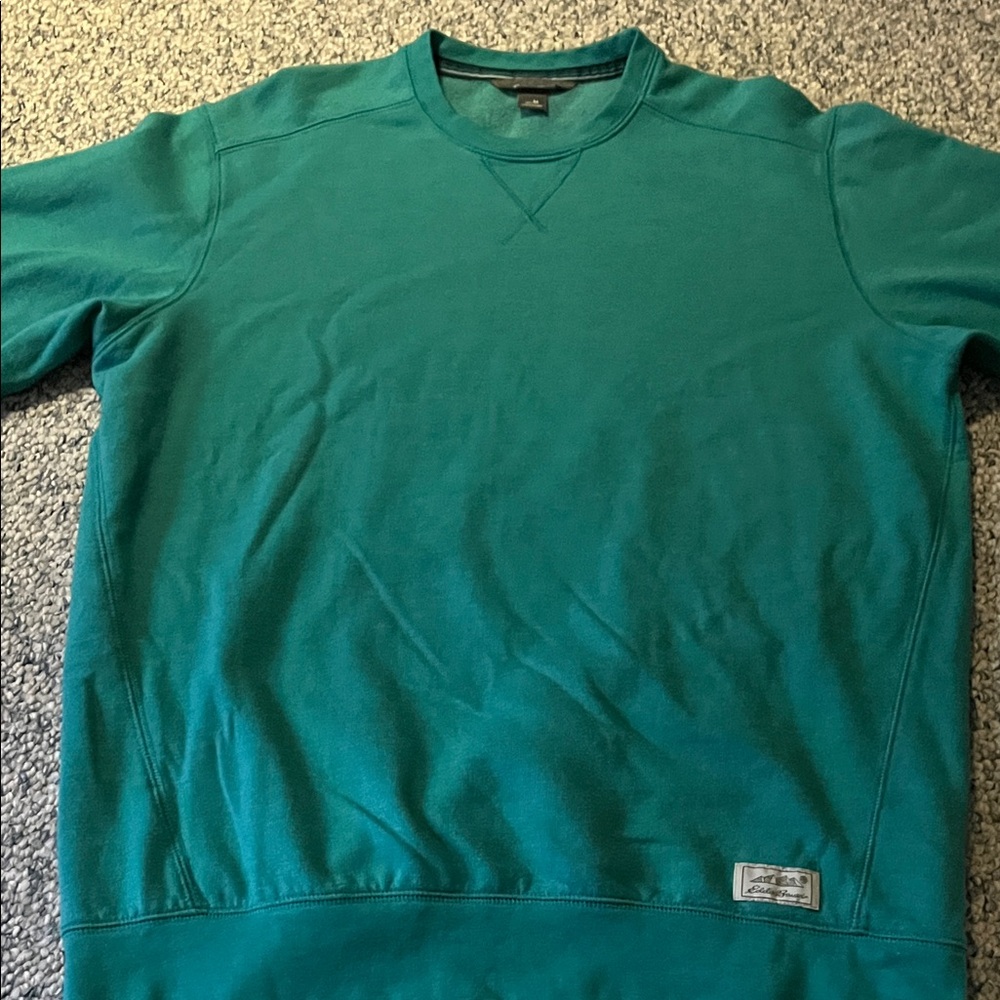 Eddie Bauer Vibrant Teal Crewneck Sweater